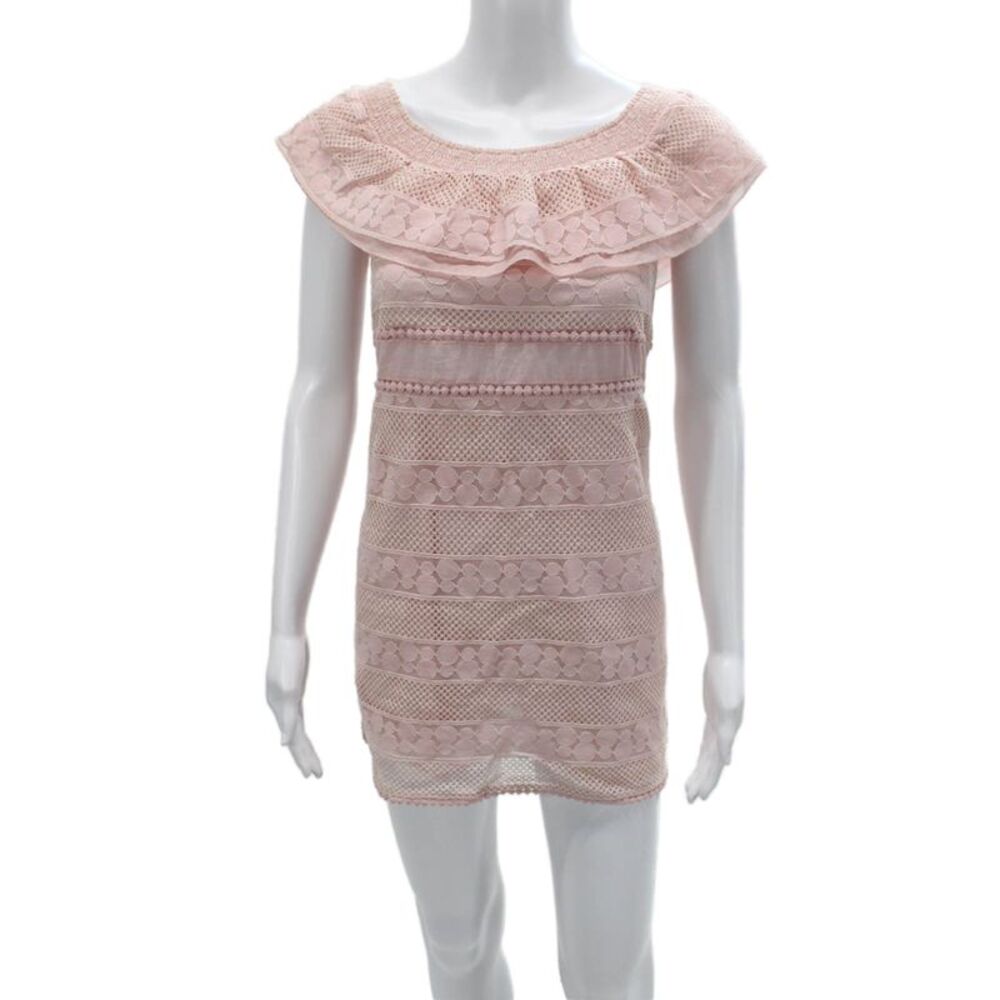 Kisuii Womens Shift Mini Dress Pink Size S